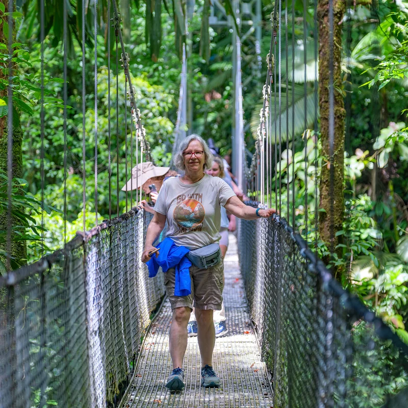 Stunning view of the La Fortuna waterfall from the main lookout point.